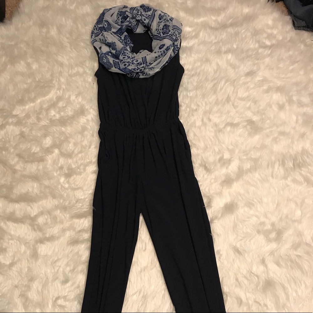 APT 9 navy blue jumpsuit sz XS